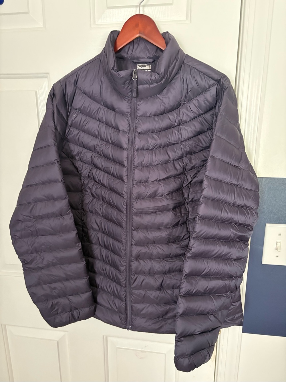 32 Degrees Navy Quilted Jacket